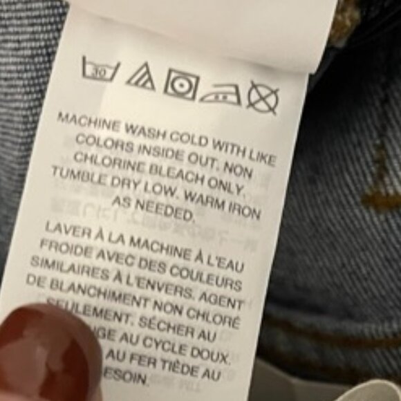 Madewell Size 24 The High Rise Slim Distressed Raw Hem Boyfriend Jeans N… - Picture 8 of 10